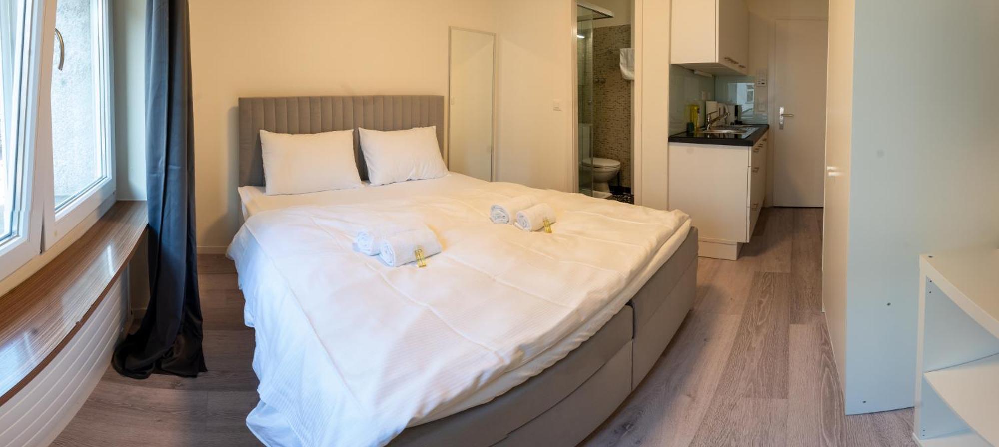 Urban Oasis With Queen Bed And View Be-13 Zurich
